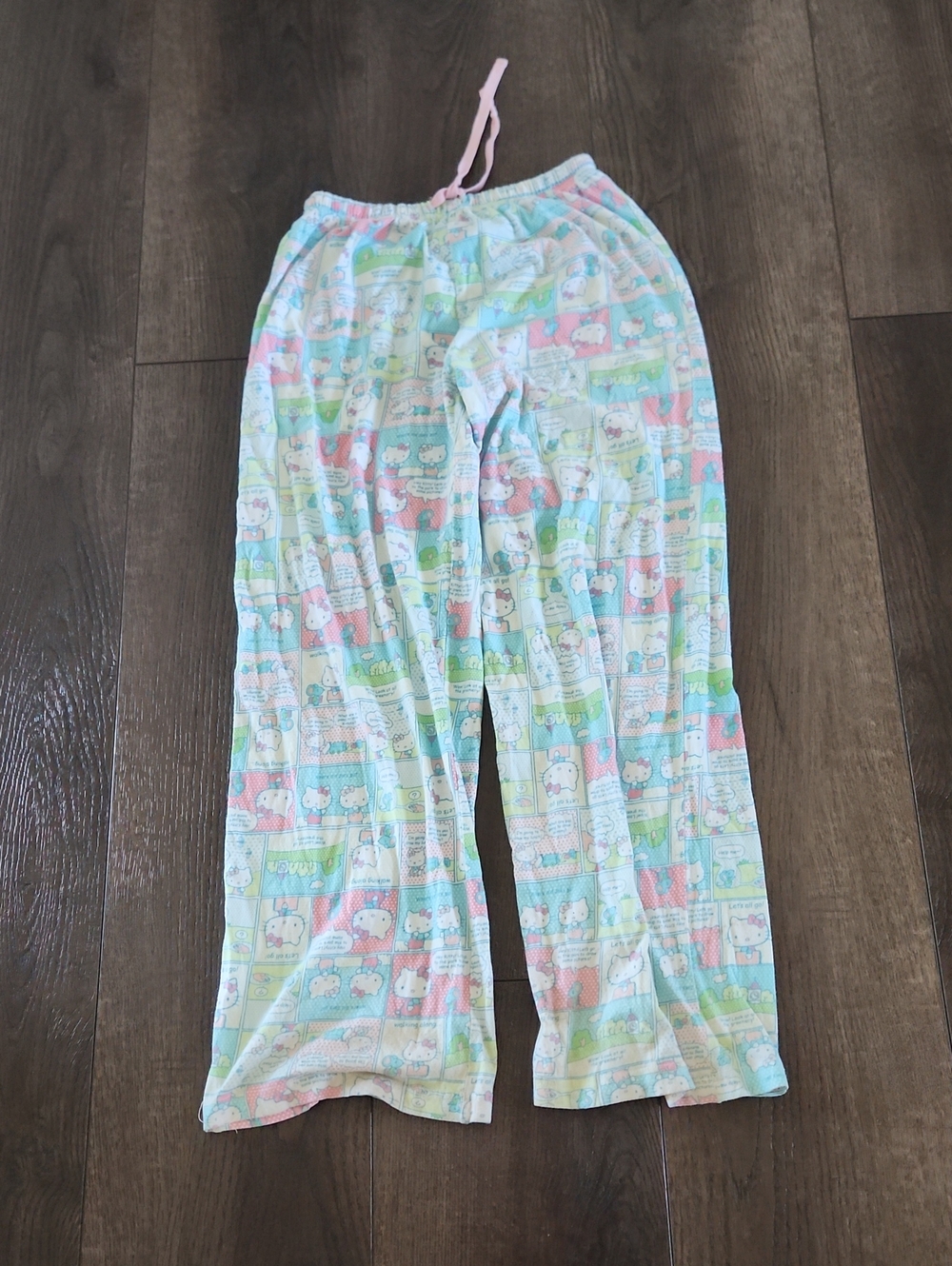 Hello Kitty Pastel Multi-Color Pajama Bottoms
